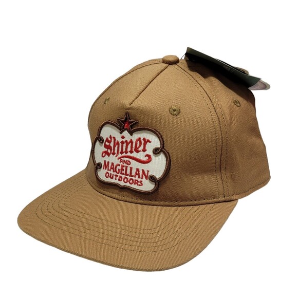 Magellan Outdoors Shiner Bock Adjustable Hat Cap NWT Brown Canvas Beer - Picture 1 of 8